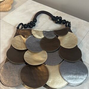 Elegant Multi-Color Circle Design Women's Bag
